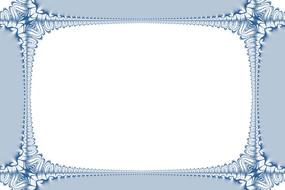 blue picture frame outline