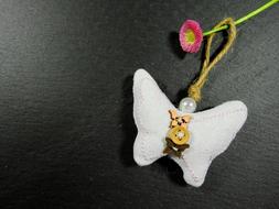 Butterfly Pillow Button decoration