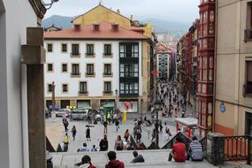 Old Town Bilbao people