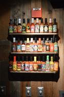 alcohol shelves