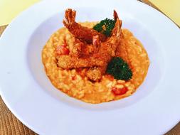 fried shrimp with rice