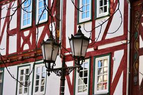 Street Lamp and Facade Truss