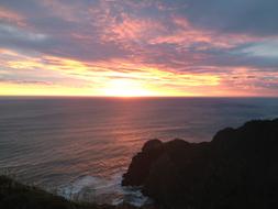 Sunset Ocean sky view