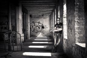Model Abandoned man