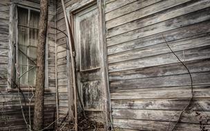 Old Wooden Door house