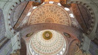 Istanbul Turkey Mosque ceiling