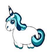 unicorn clipart blue pony cute