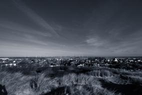 Uk Beach Sky Black And