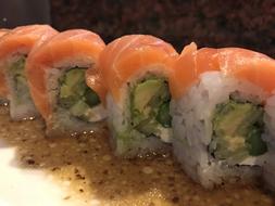salmon sushi