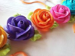 festive cream flowers