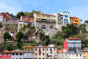 old Houses Colorful Facade