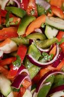 chopped vegetables