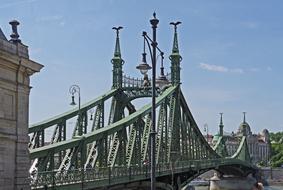 liberty bridge over the danube in budapest