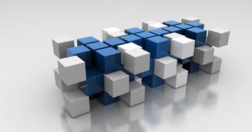 design modern cube shape