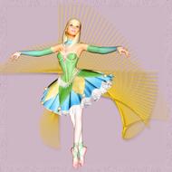 beautiful ballet dancer drawing