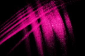 Beautiful pink and purple stains of different shades, at black background, clipart