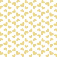 white and golden hearts background paper