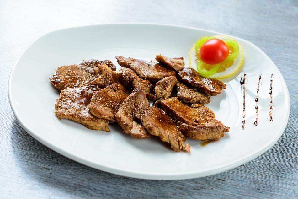 fried meat pieces in soy sauce