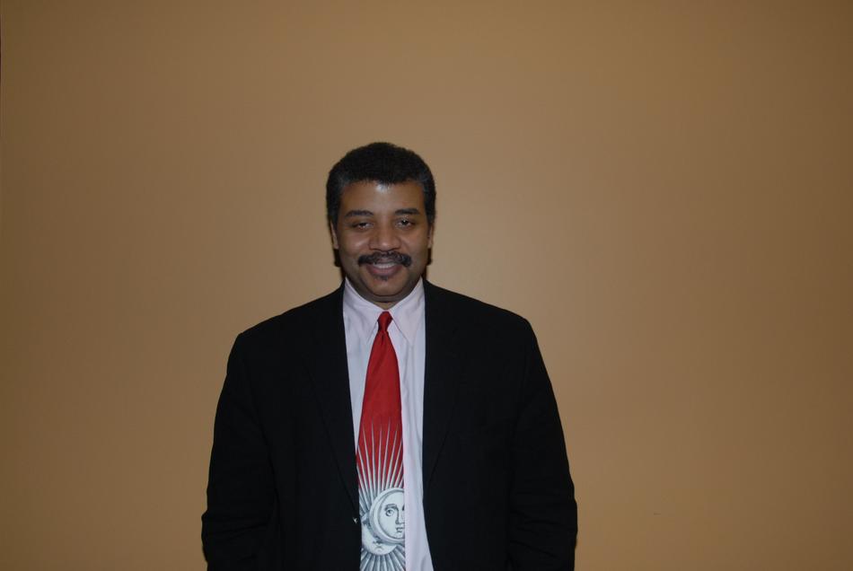 Neil Degrasse Tyson near the wall