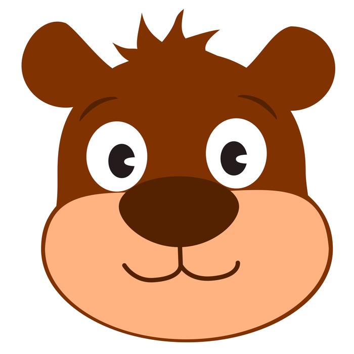 bear cartoon hair messy forest