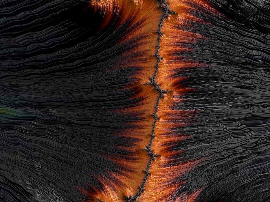 digitization of seam hair background