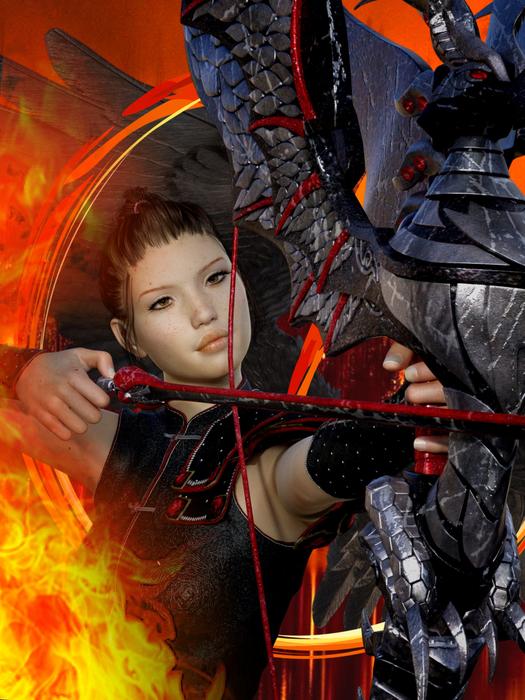 arch warrior archery fantasy