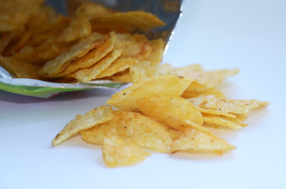 salted crispy chips