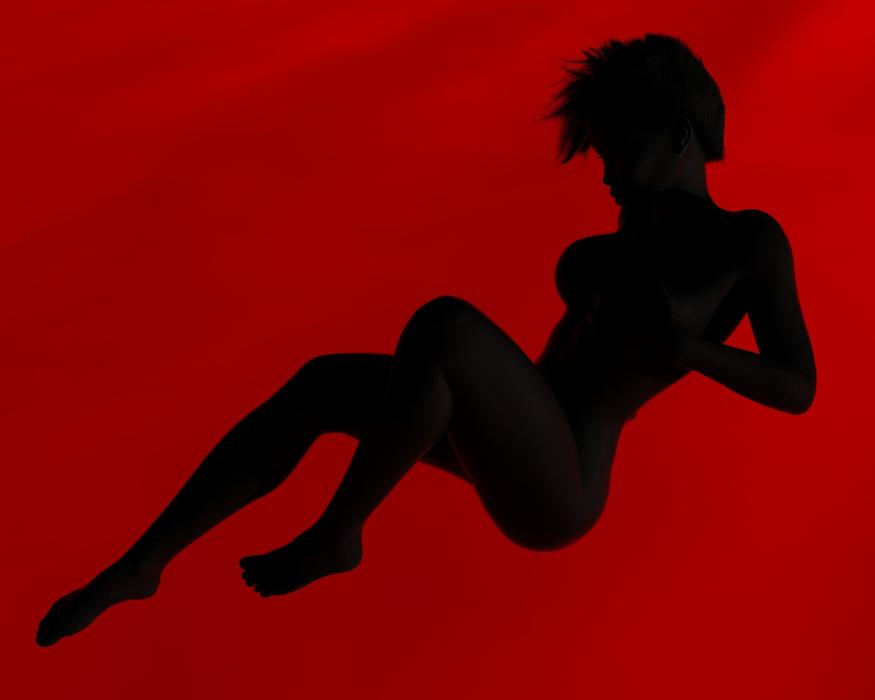 woman silhouette sexy pose erotic