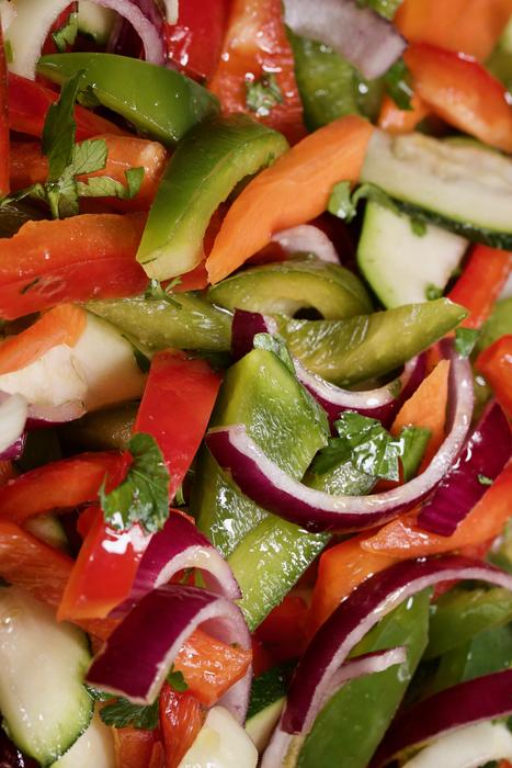 chopped vegetables