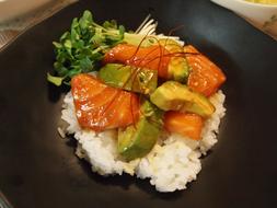 delicious vegetables with rice