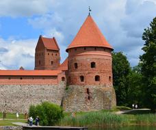 beautiful red castle