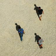 People Gravel shadow