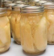 Closed fruit in a jar
