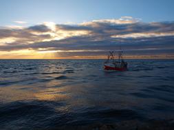 dark sea boat