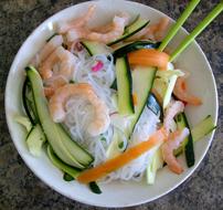 Seafood and vegetables