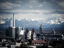 Munich Office Window cityscape