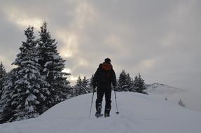 Hiking Snow person