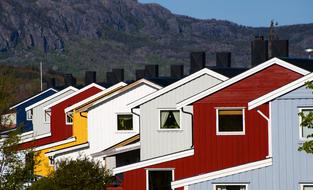 buildings in Brekstad Trondheim Norway