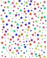 star random background scattered