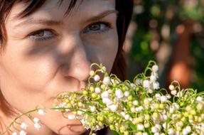 Spring Lilies and face girl