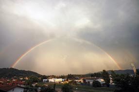 rainbow road in the clouds
