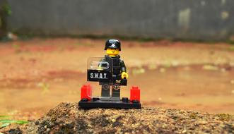 swat officer, lego toy