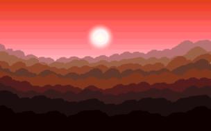 sunset clouds sun sunlight color