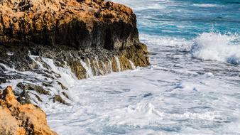 big rock in the sea