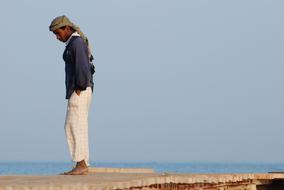 photo of a man by the sea in Egypt