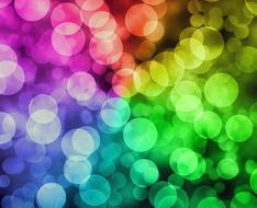 bokeh lights colorful rainbow background