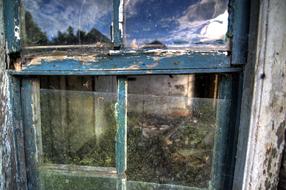 Abandoned House broken Window