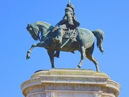 Old rider Monument in Rome