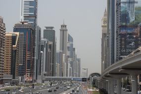 Dubai Streets Skyscrapers