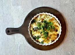 fried egg and vegetables